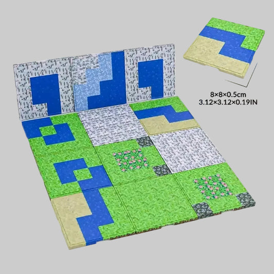 Magnetic Base Plate Variety Baseplates Match Mine World Magnetic Building Blocks Toys for Boys and Girls Children Gift